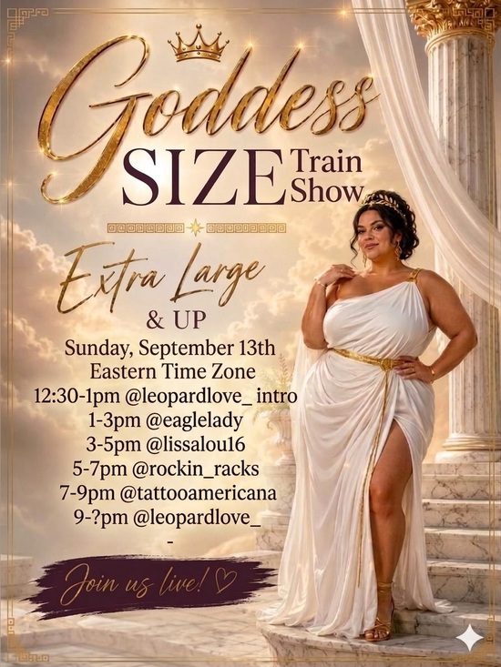 Other - OCT Goddess size train show XL+